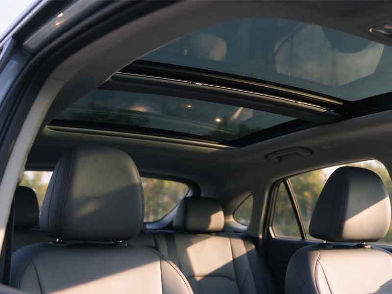 Hyundai automobile sunroof internal display